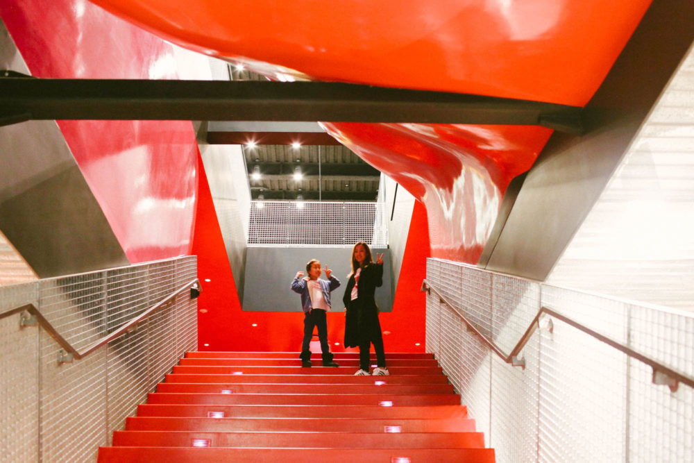 The coolest red stairs