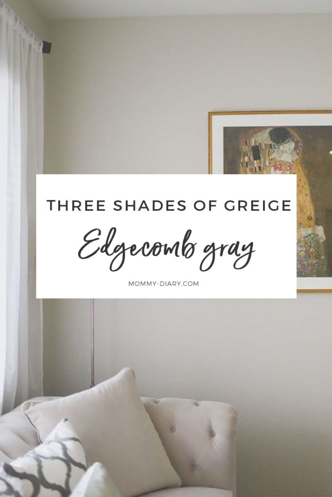 Benjamin Moore Greige edgecomb gray