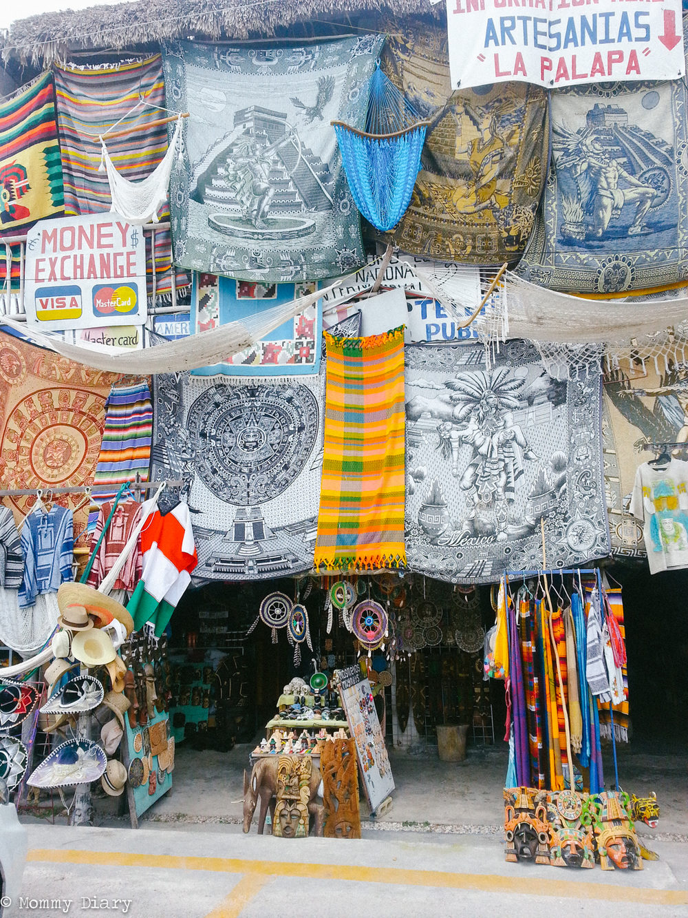 Mayan Tapestries and artwork, Coba