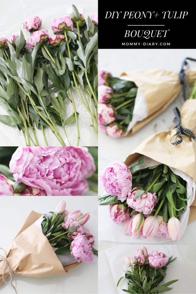 How To Make A Peony + Tulip Bouquet