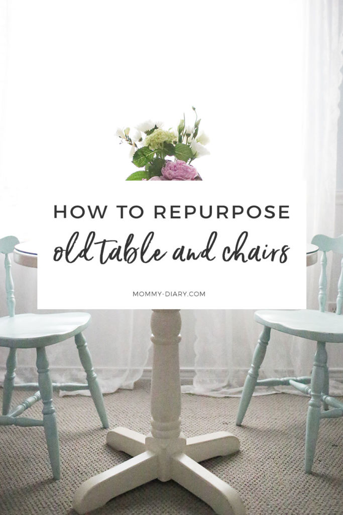 How To Repurpose Old Table And Chairs With Paint