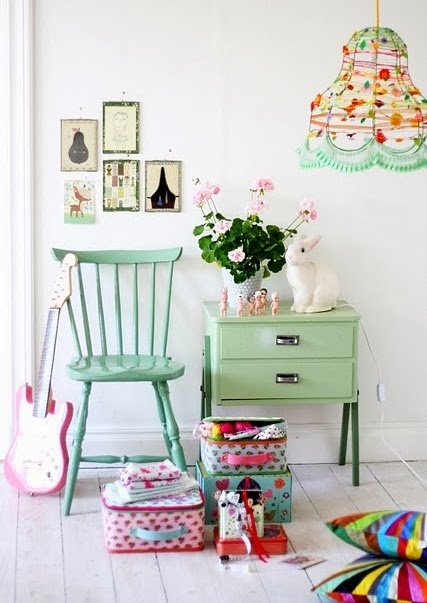 mint kids room