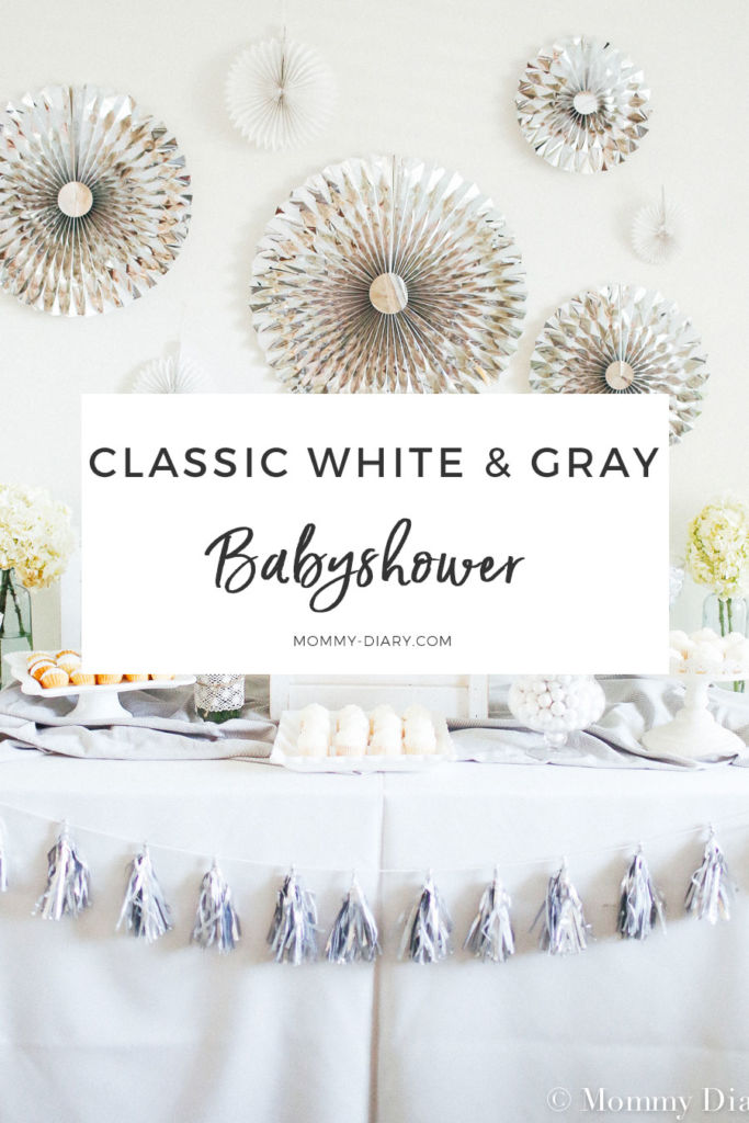 Neutral baby shower store centerpieces