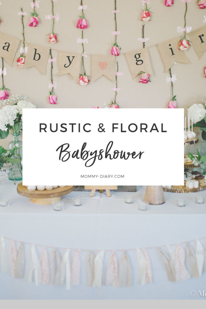 rustic floral babyshower for baby girl