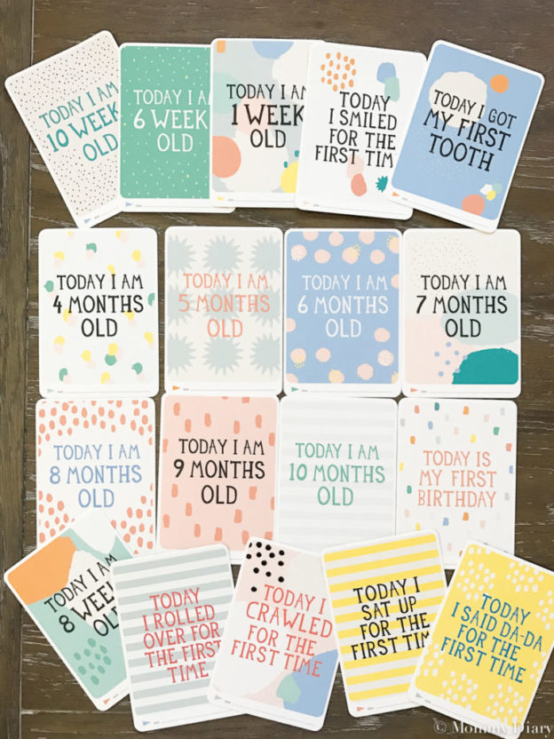 Milestone Baby Cards that Keep Track of your Baby’s Growth