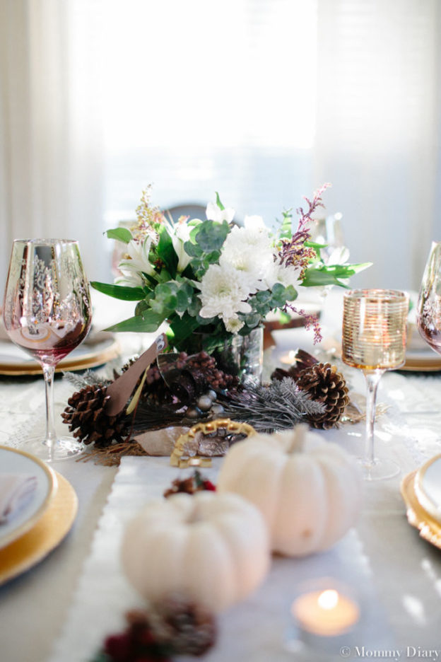5 Simple Ways To Create A Beautiful Holiday Table Setting | Mommy Diary