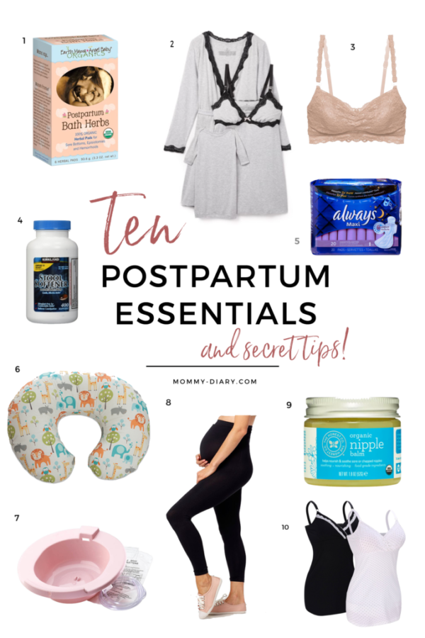 Ten Postpartum Essentials And Tips For New Mothers | Mommy Diary