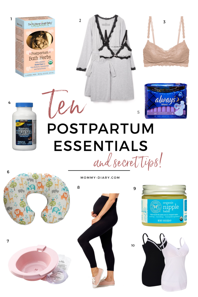 Unexpected Postpartum Essentials for New Moms - One Hangry Mama