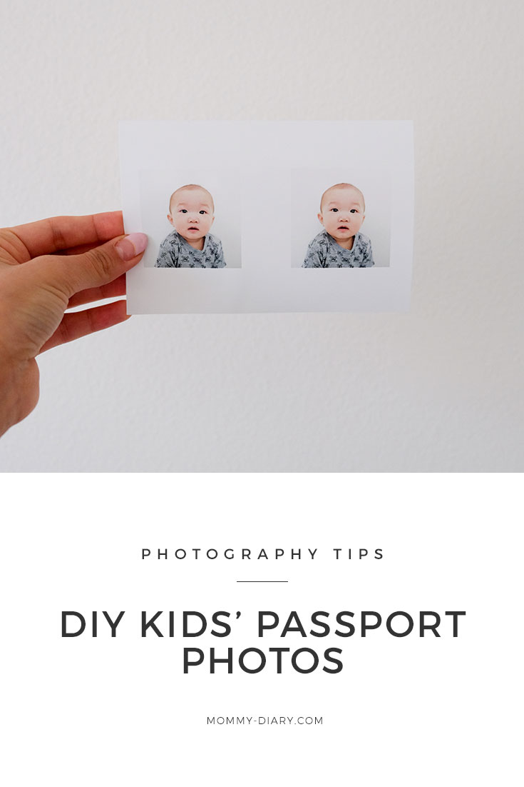 DIY kids passport photo tutorial