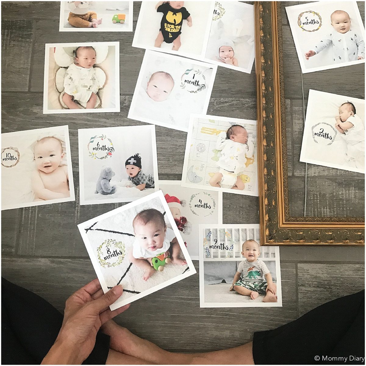 DIY Baby Milestone Collage + Frame | Mommy Diary