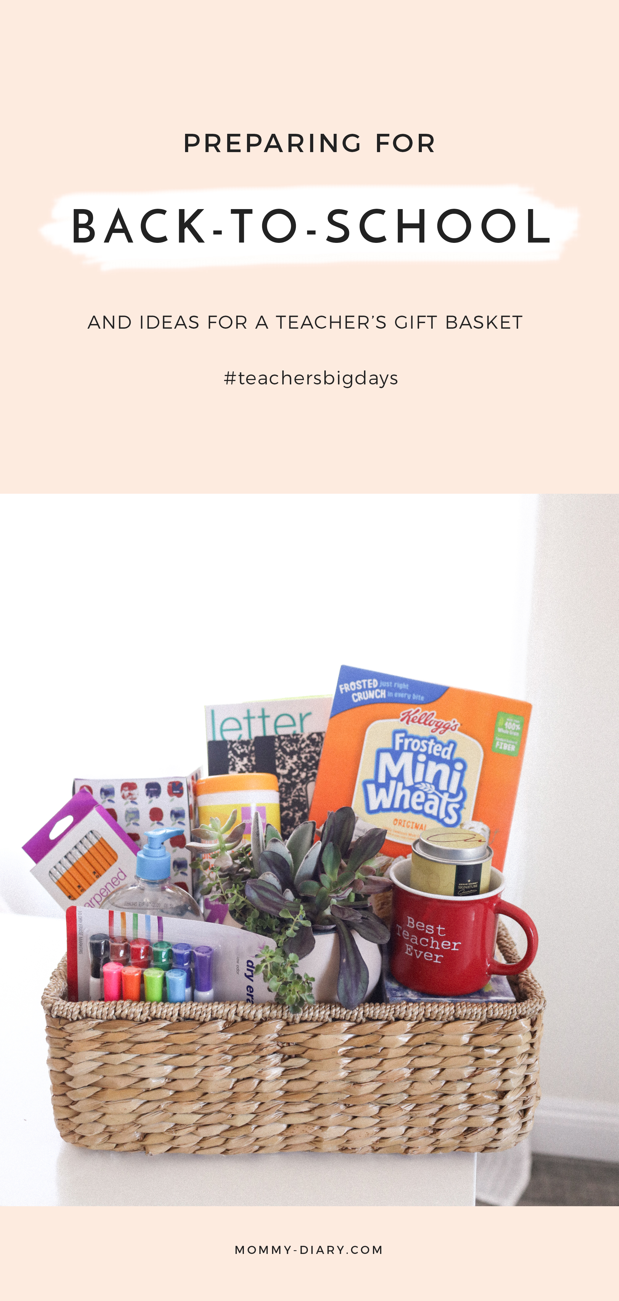 Ideas for a teacher's gift basket