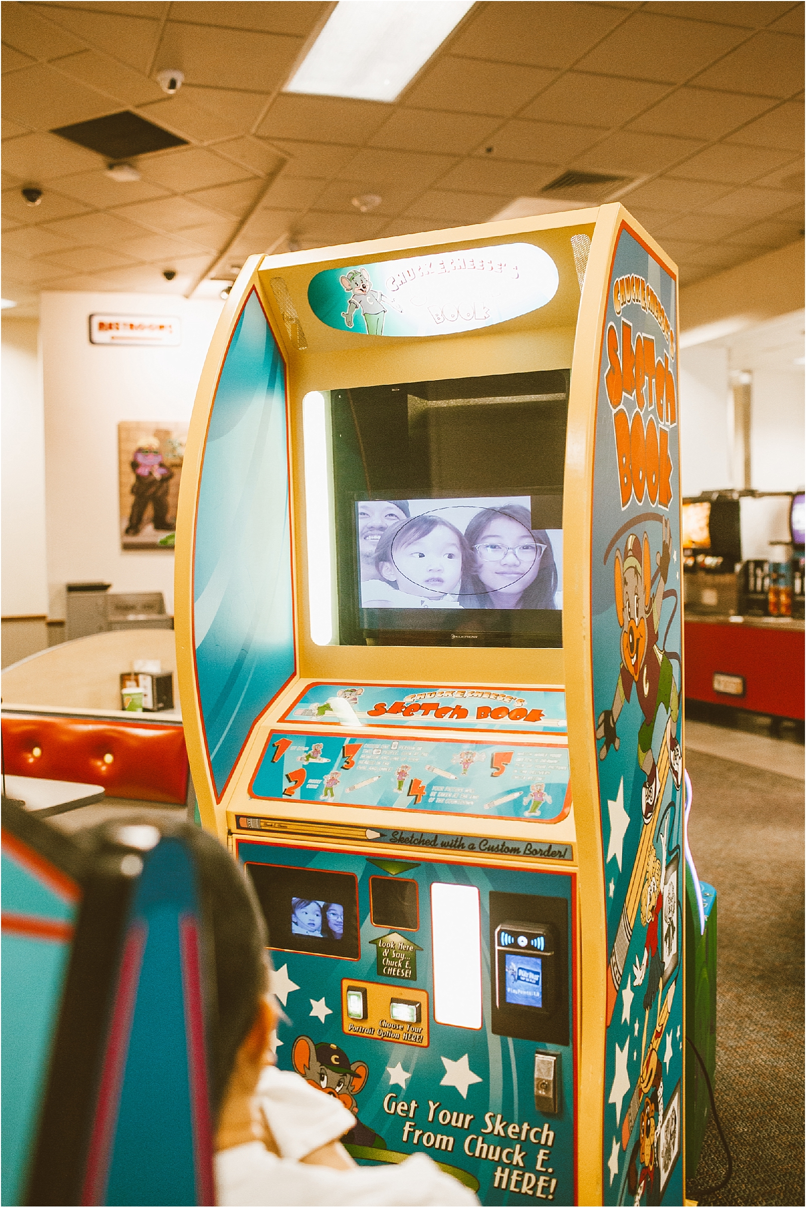 The Photo Booth At Chuck E Cheese's