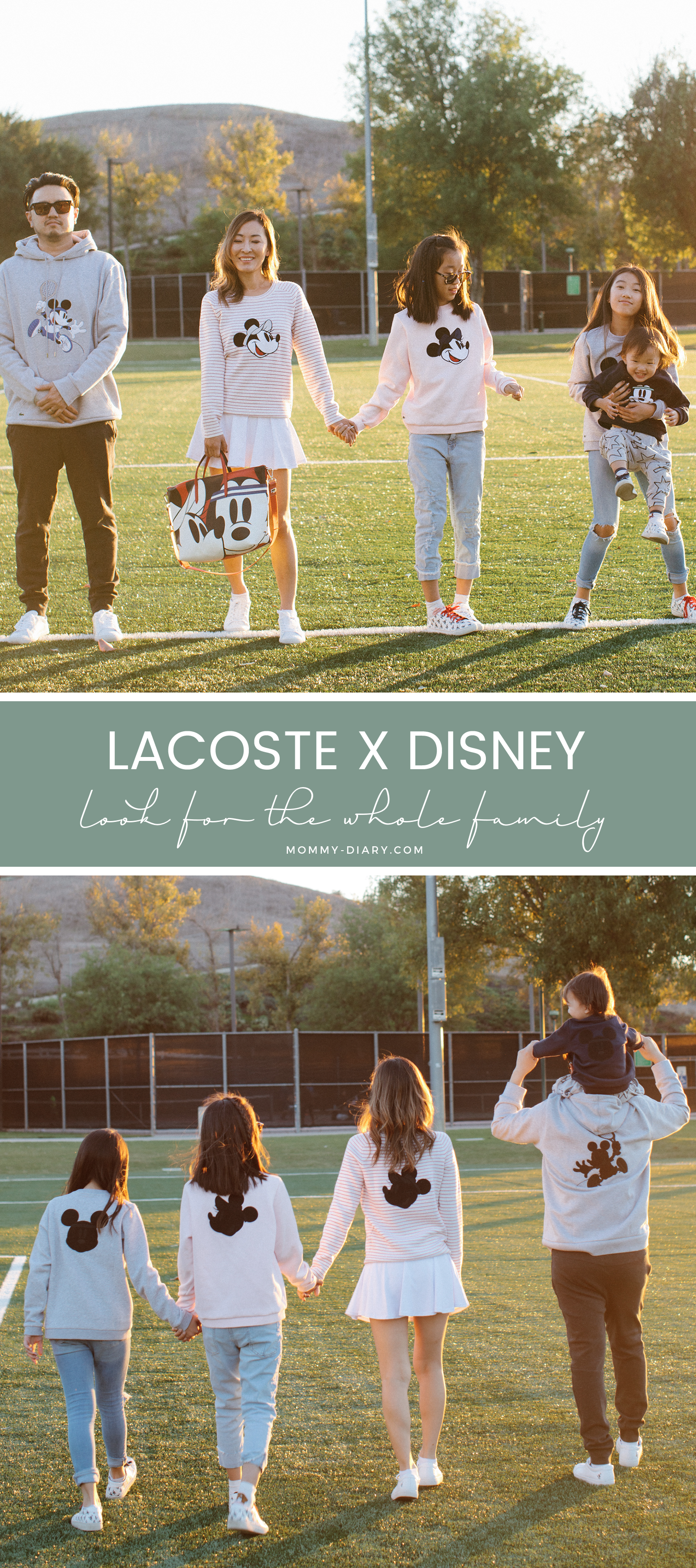LACOSTE x Disney look for the whole family