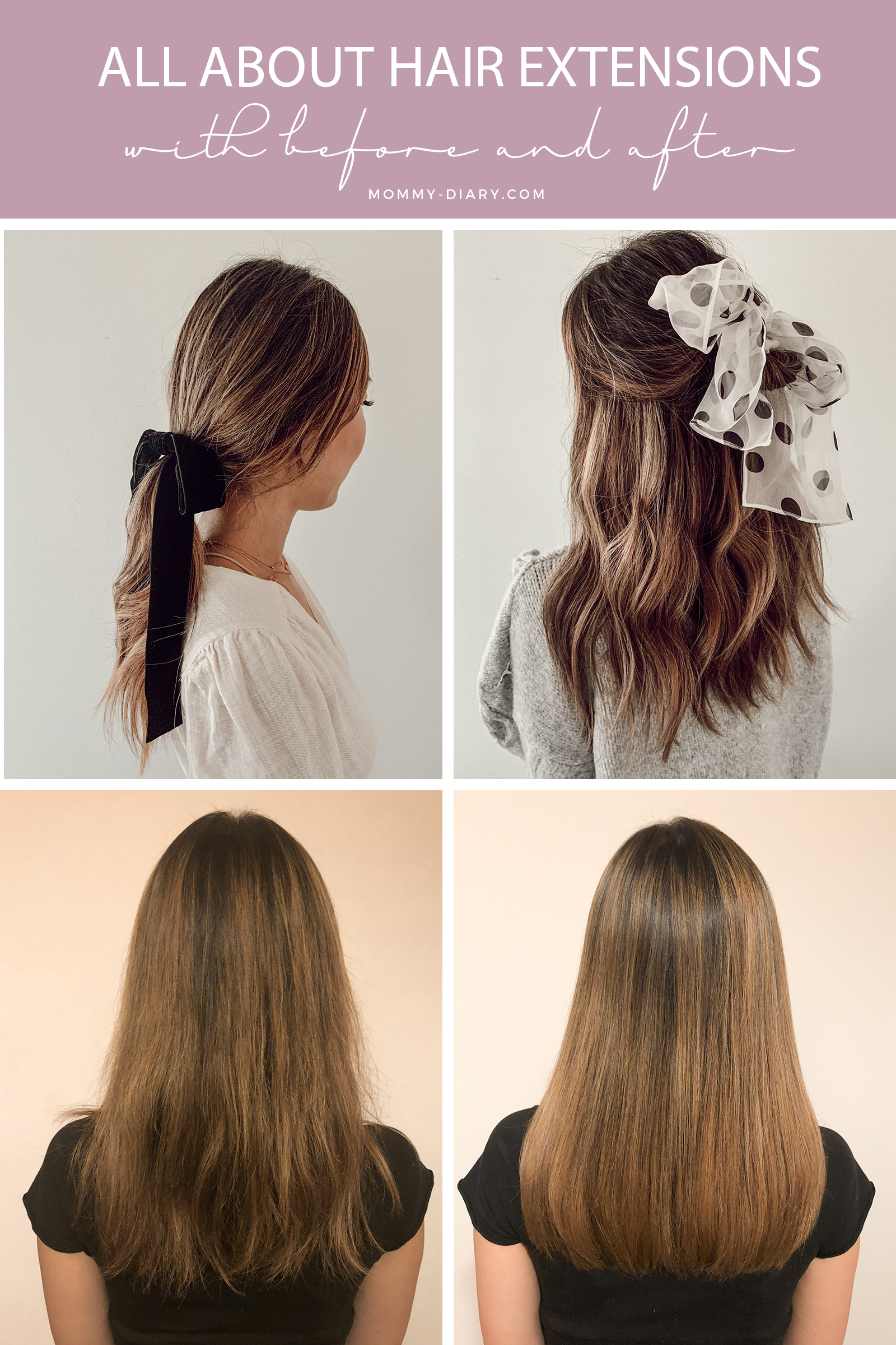 All about hair extensions with before & after