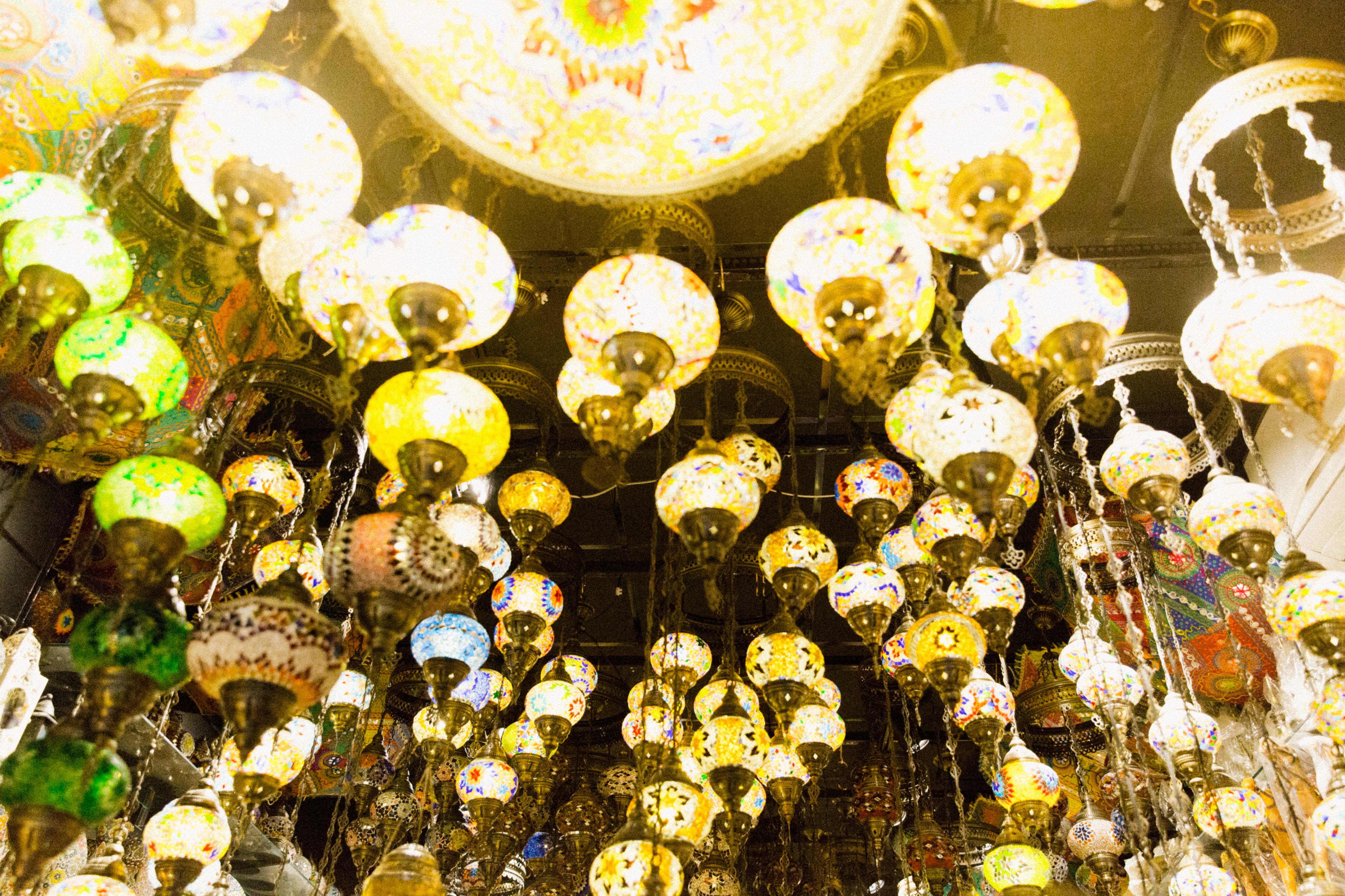 Spice and Gold Souk light fixtures