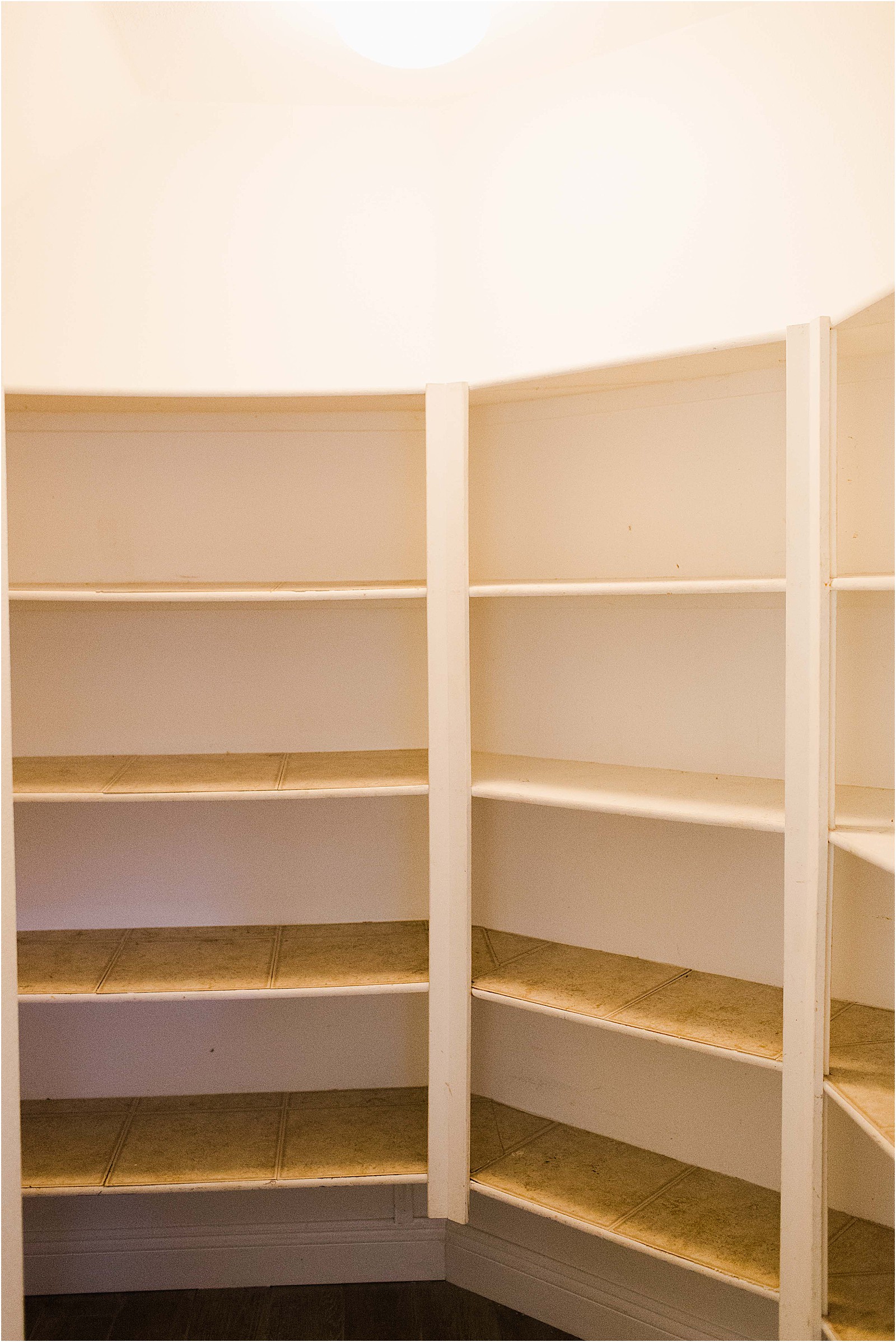 clean pantry shelving