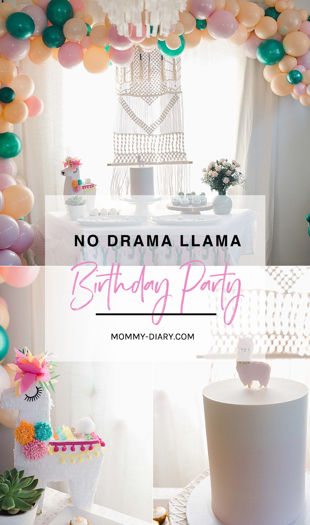 no drama llama birthday party