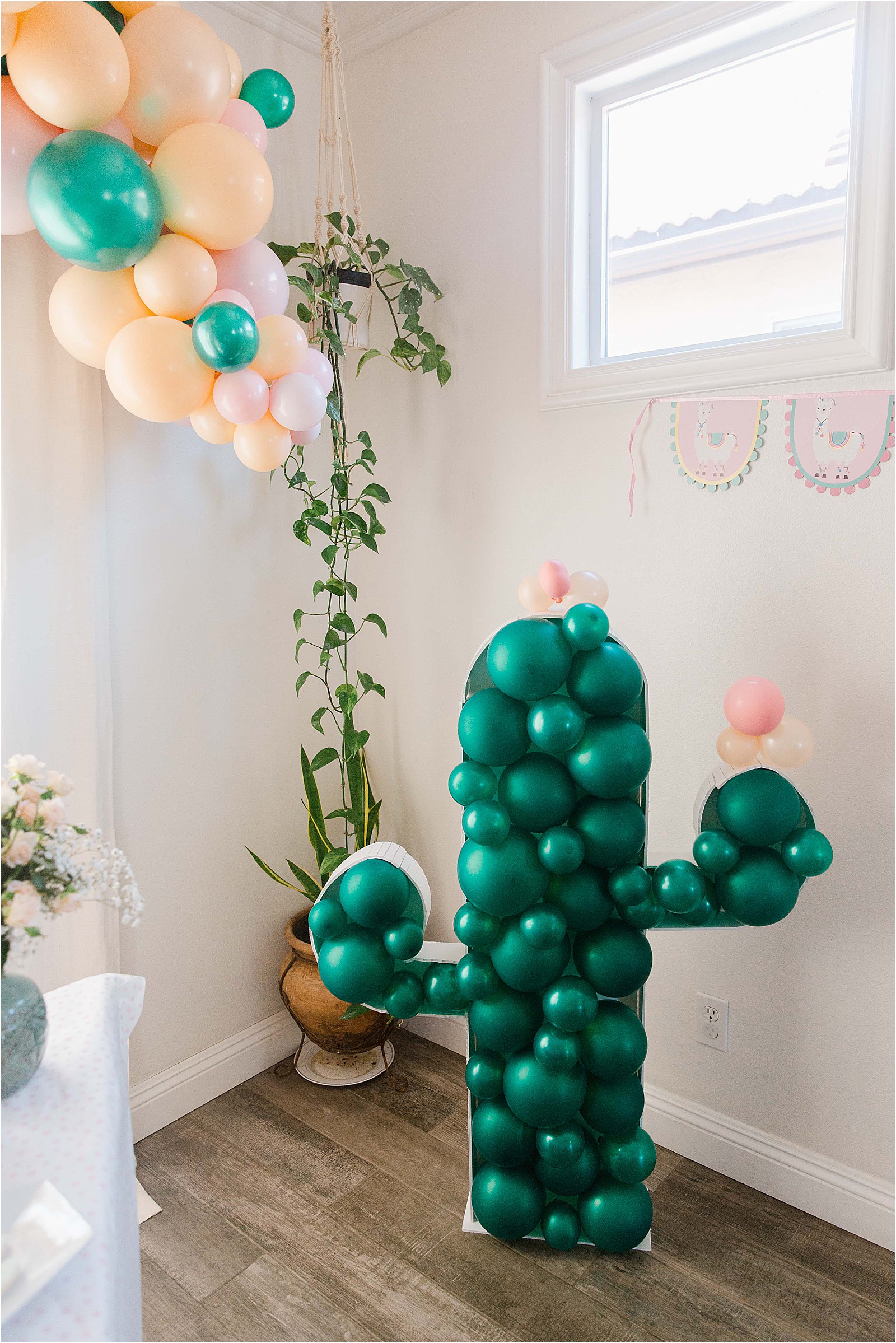 cactus balloon decor