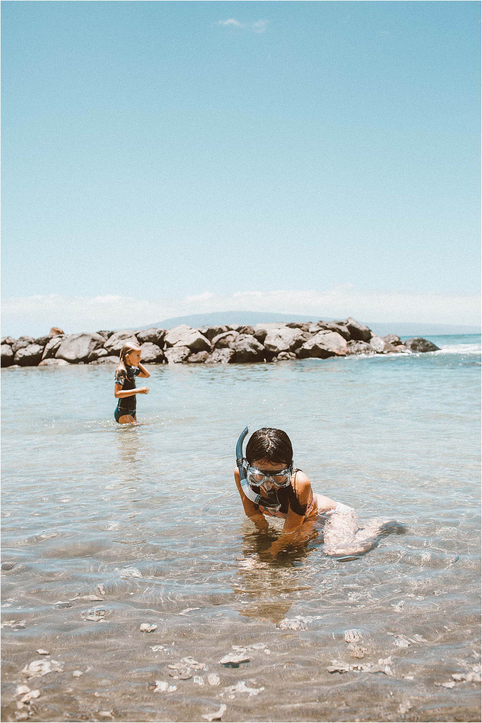 kids playing at the beach