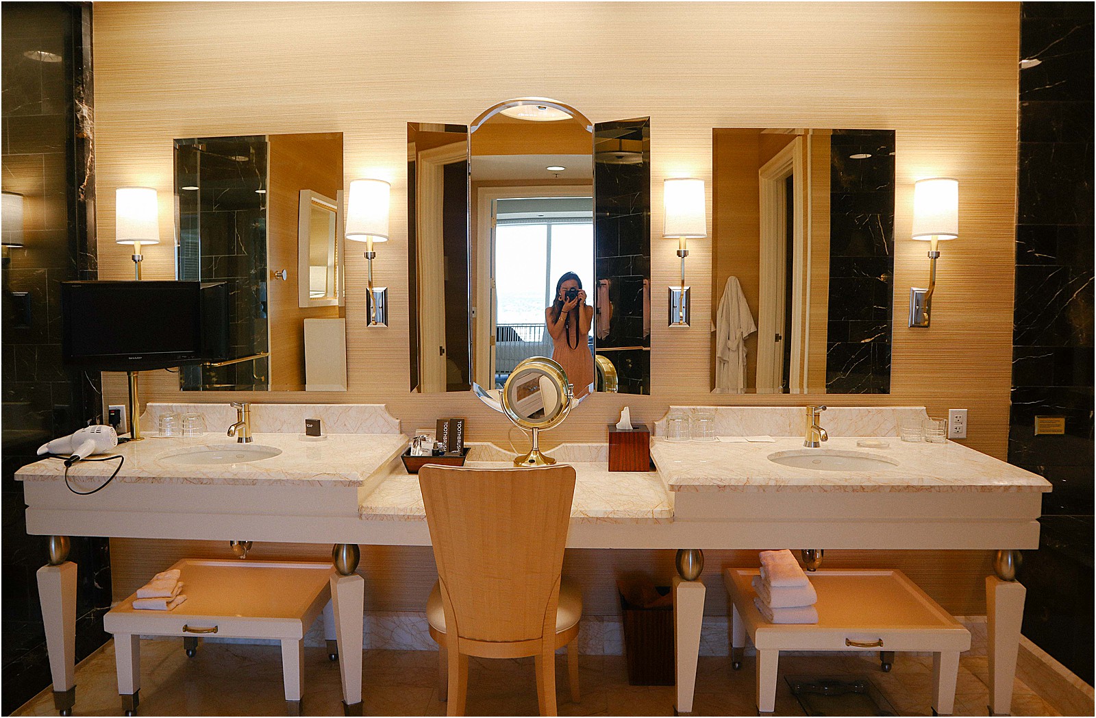 Tower Suite Salon vanity