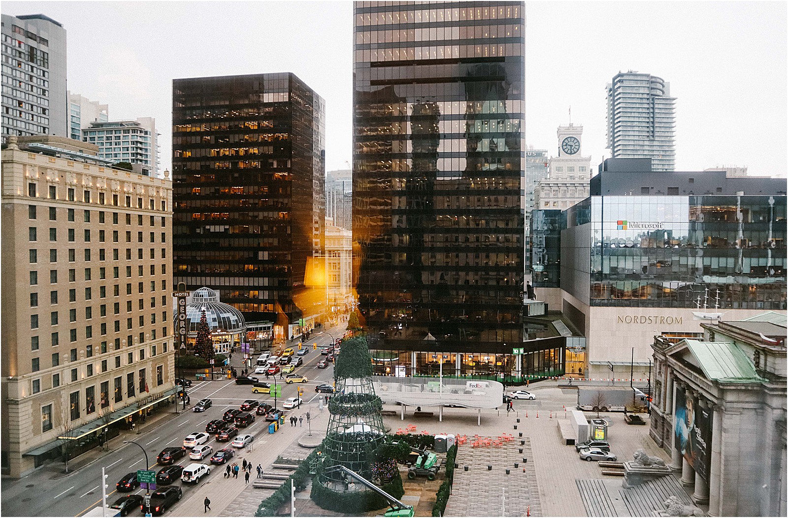 Holiday Photo Series: Fairmont Hotel Vancouver in Downtown Vancouver