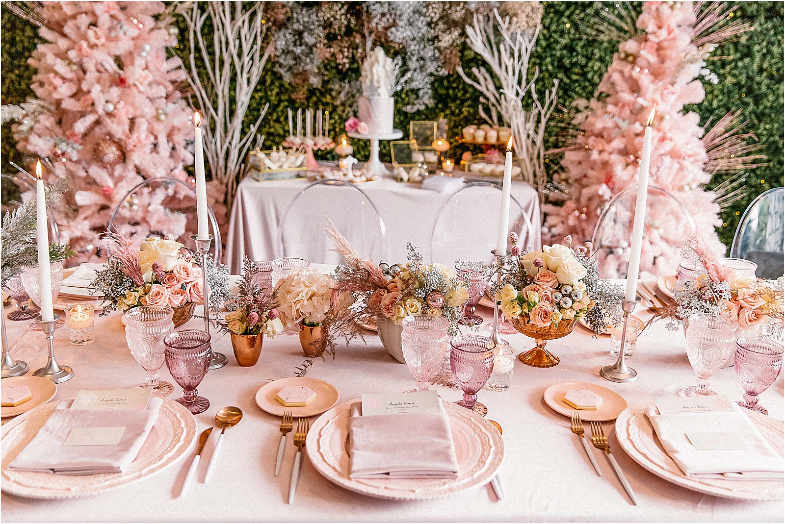 Pink Winter Wonderland Baby shower | Mommy Diary ®