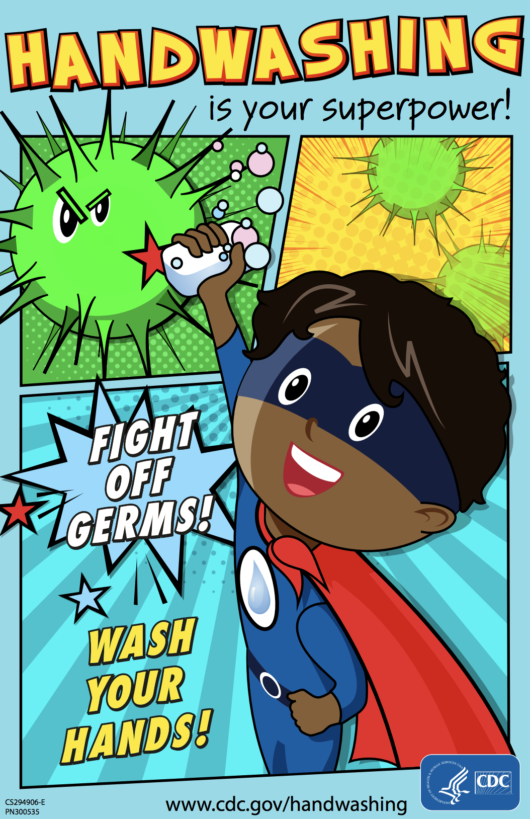 handwashing poster cdc