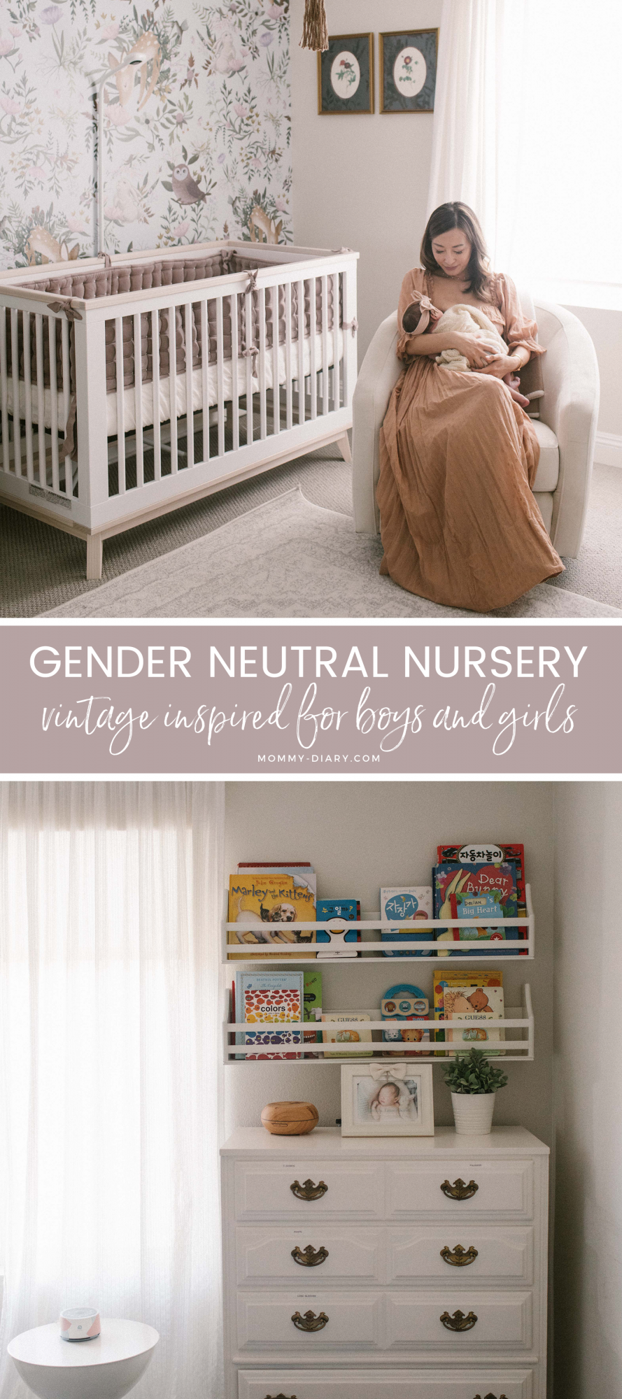 Gender Neutral Vintage Inspired Nursery