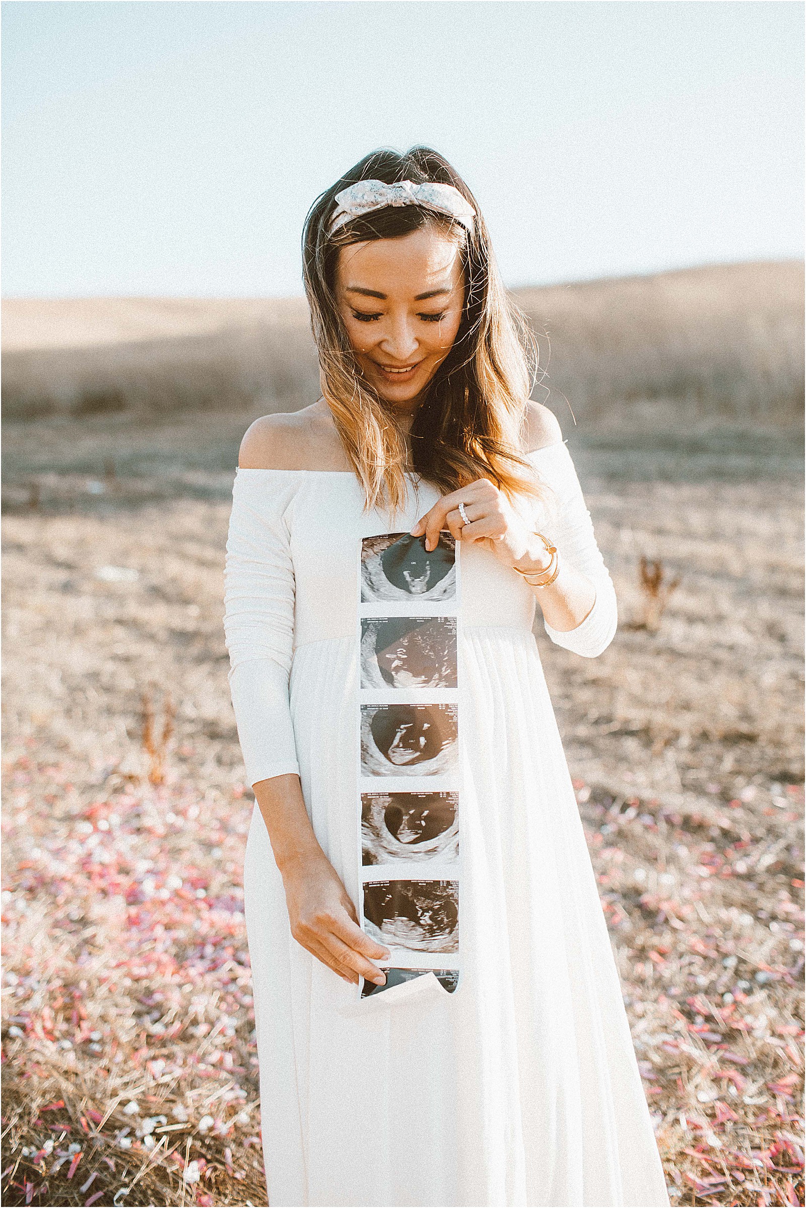sonogram pregnancy announcement