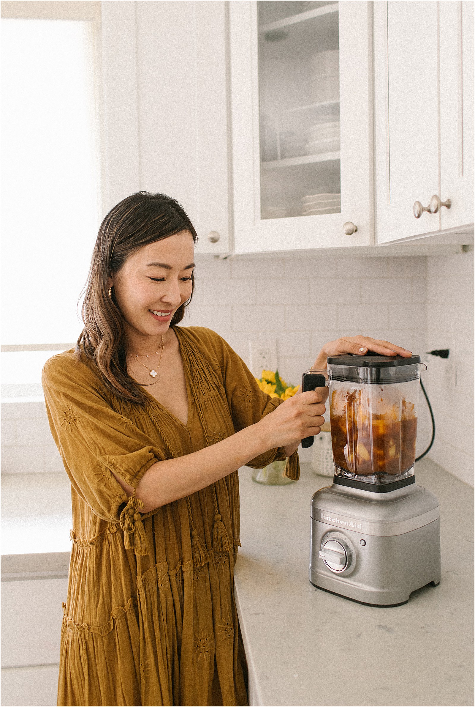 Using the KitchenAid 3 Speed Hand Blender to make Kabocha soup 