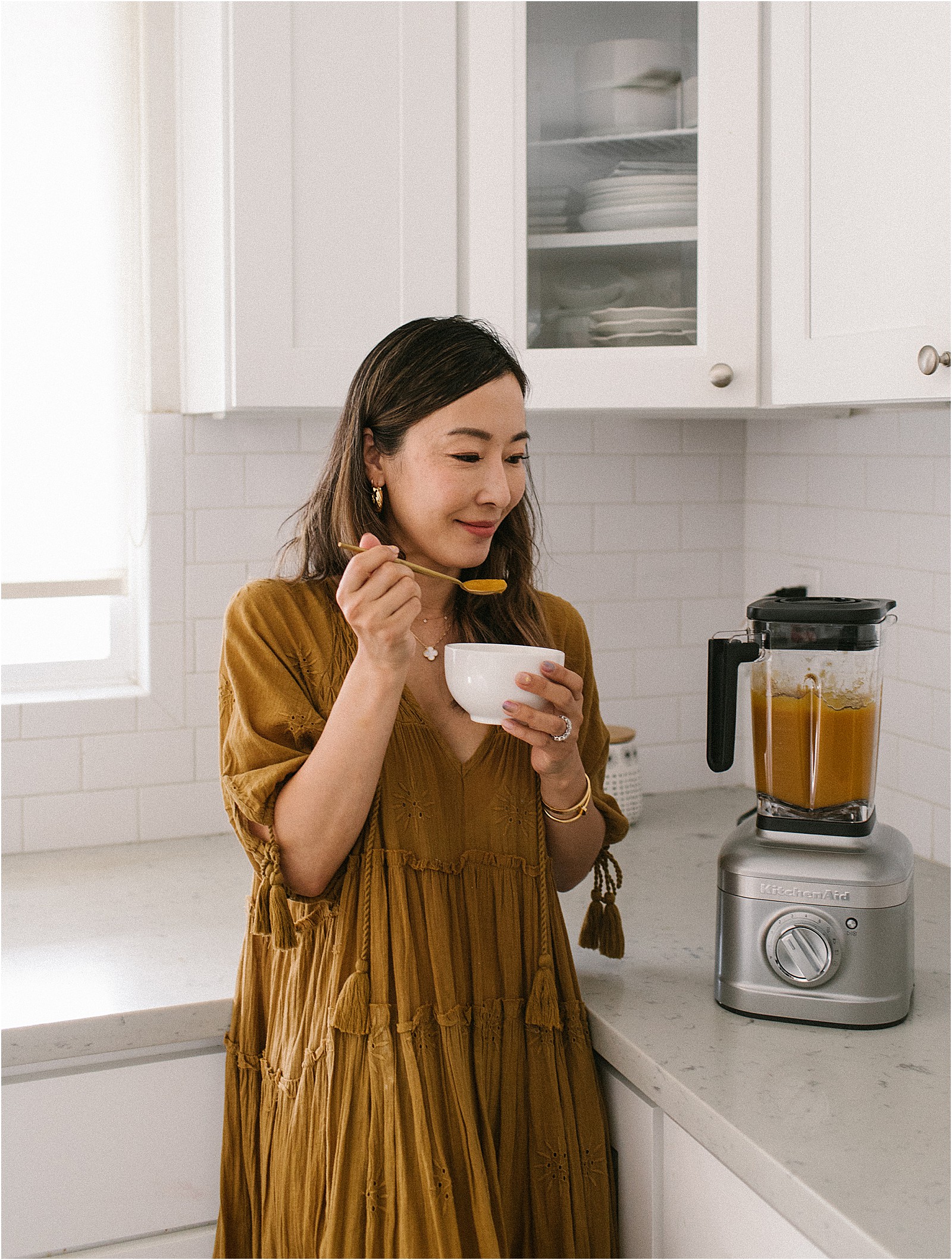 Using the KitchenAid 3 Speed Hand Blender to make Kabocha soup 