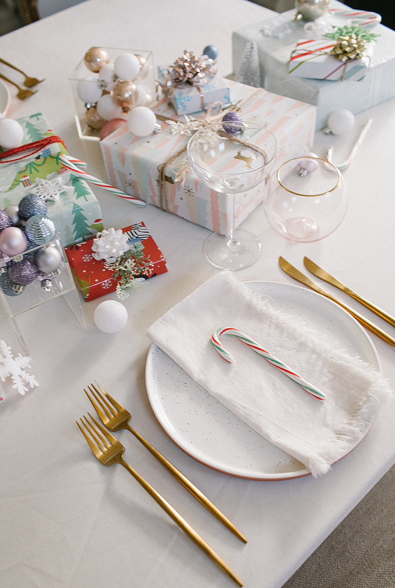 Christmas table setting ideas