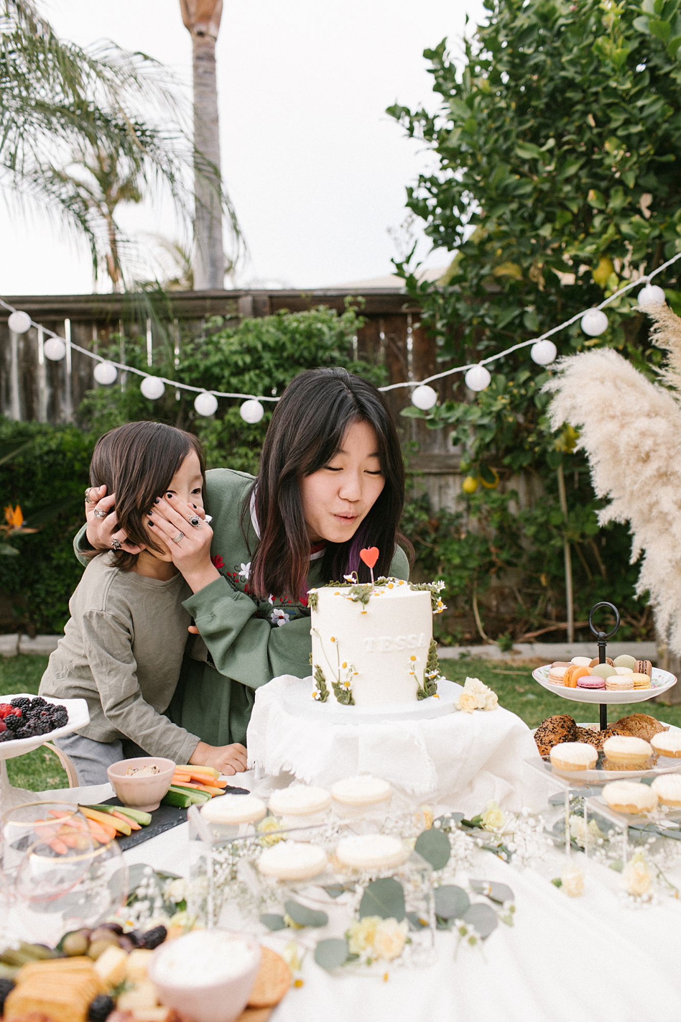 small outdoor birthday party