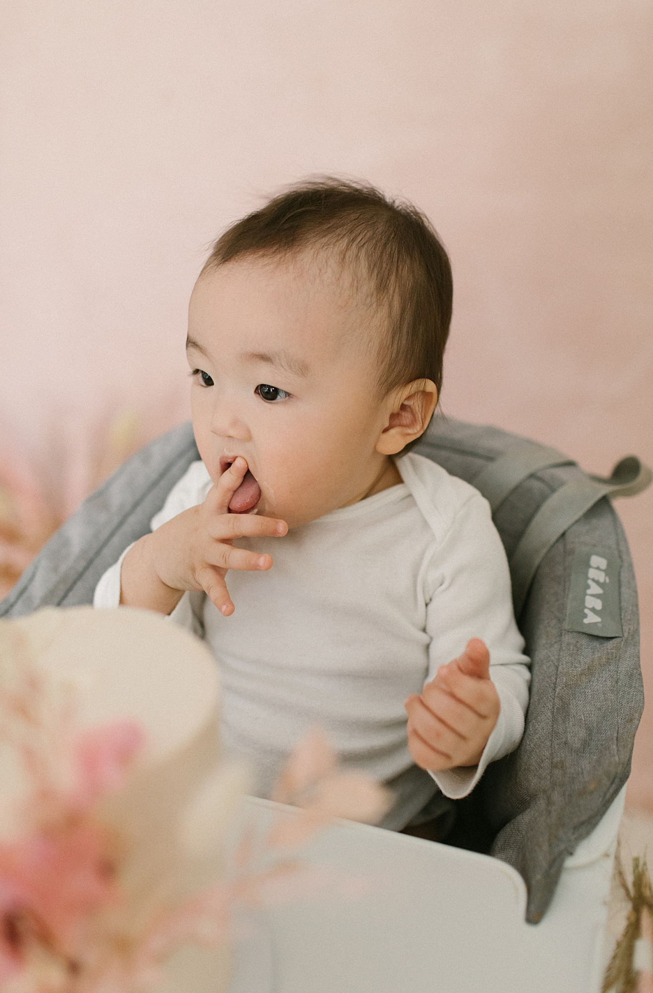 Korean baby first birthday at home photoshoot