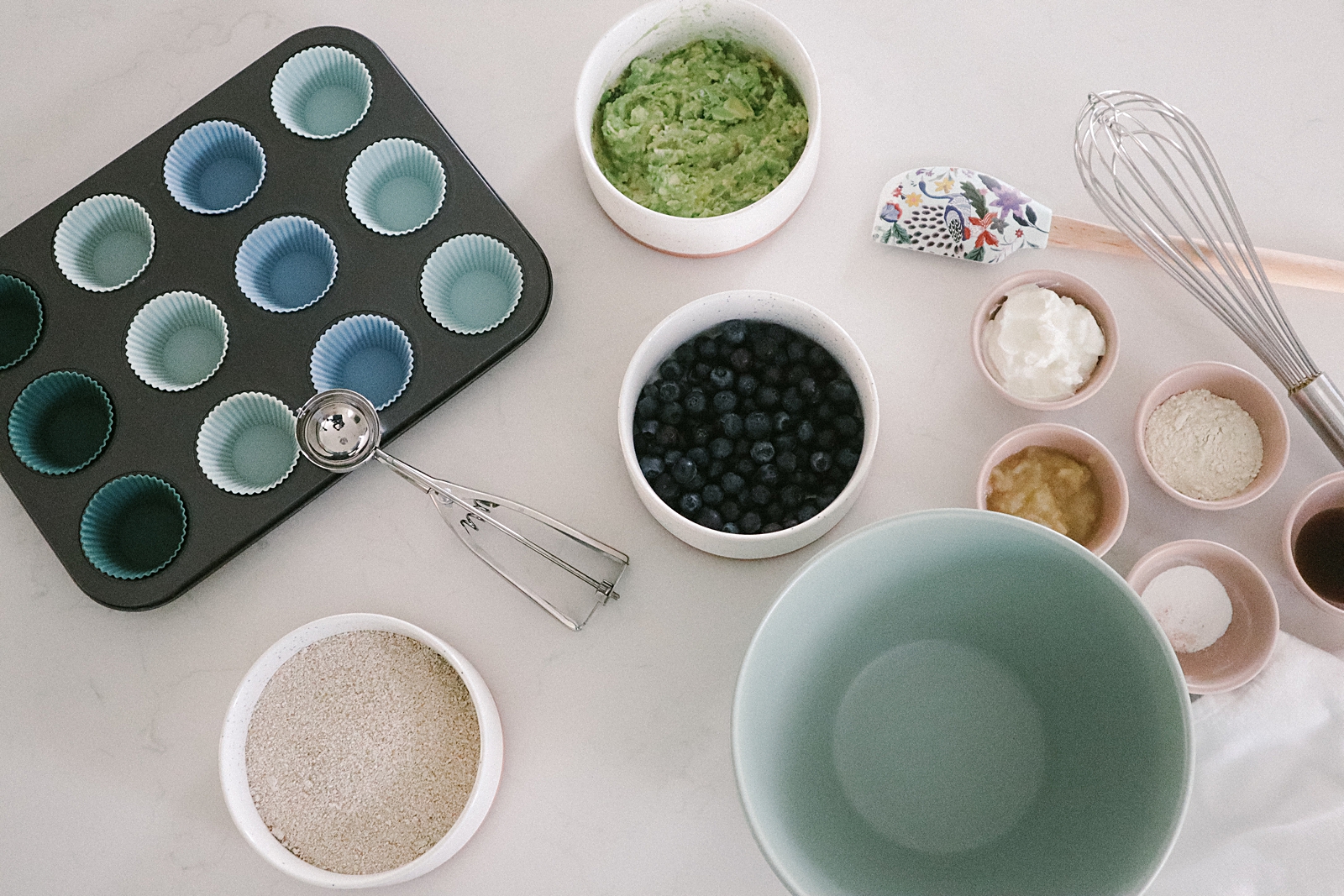 Avocado Blueberry Muffins