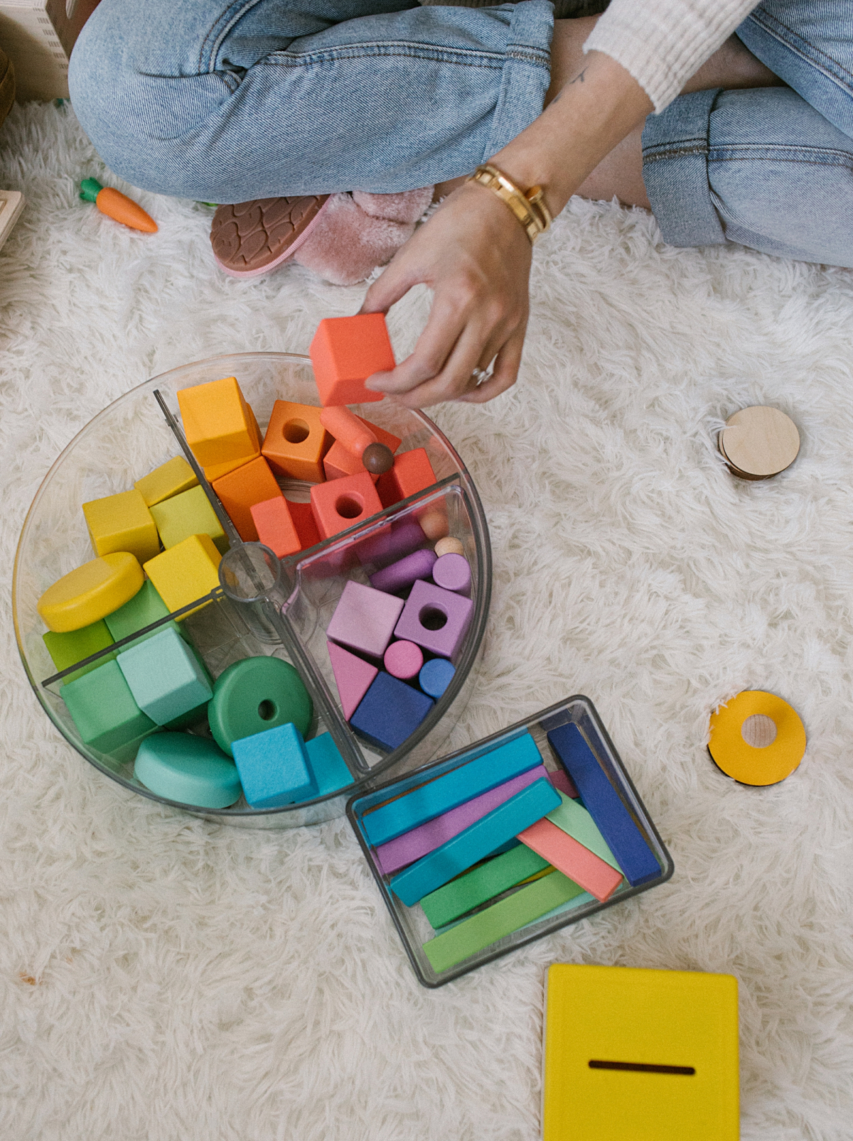 Colorful blocks toys for preschool level