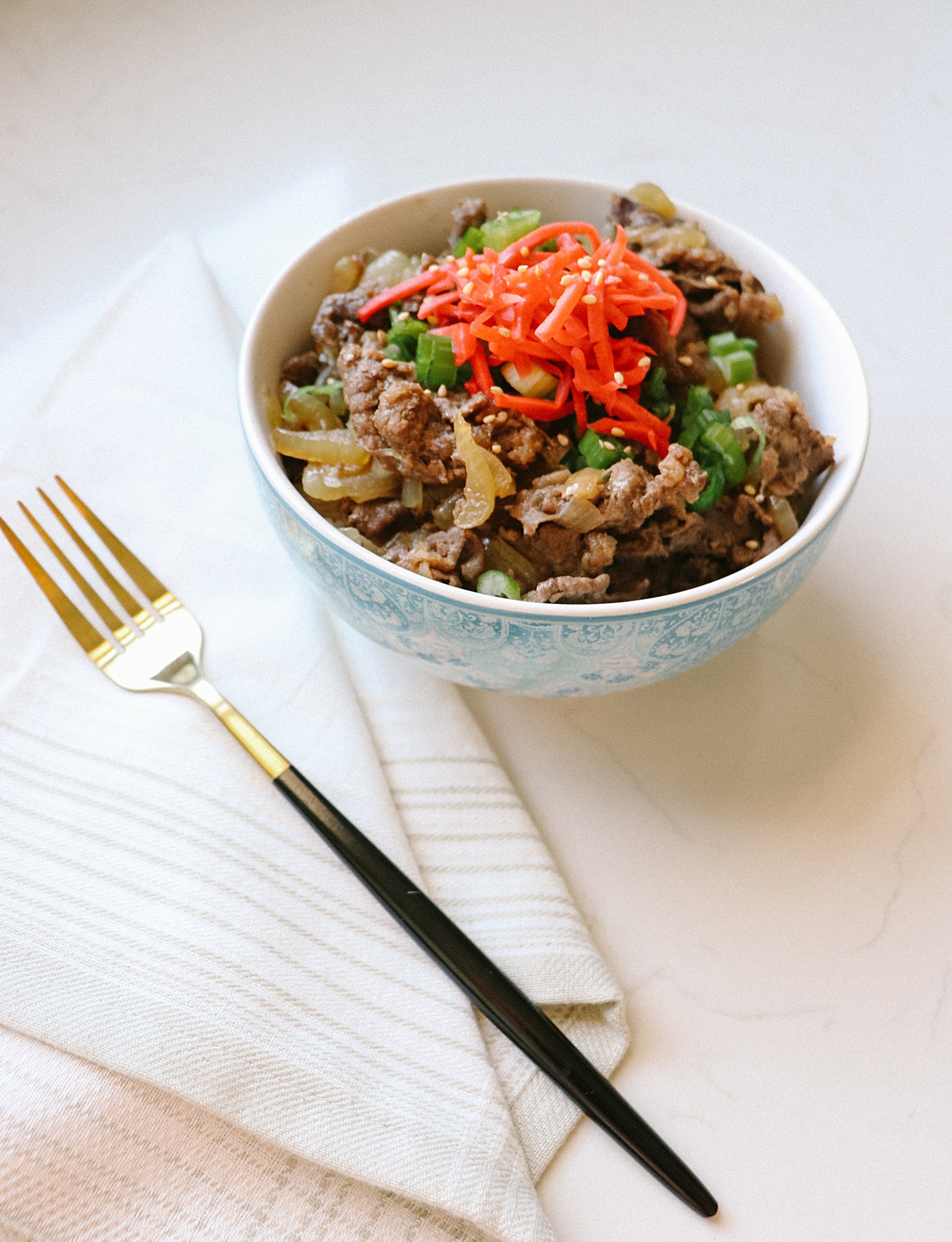 Japanese Beef Bowl Recipe (Gyudon)