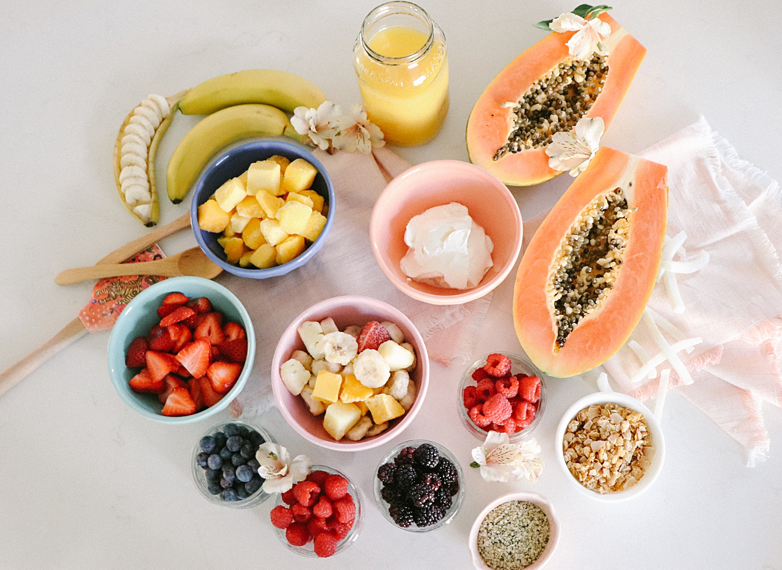 Smoothie Bowl ingredients