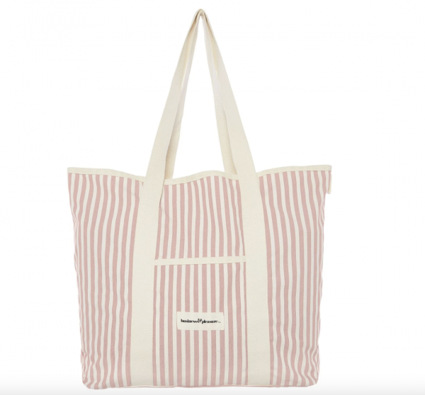 The Beach Bag- Lauren's Pink Stripe