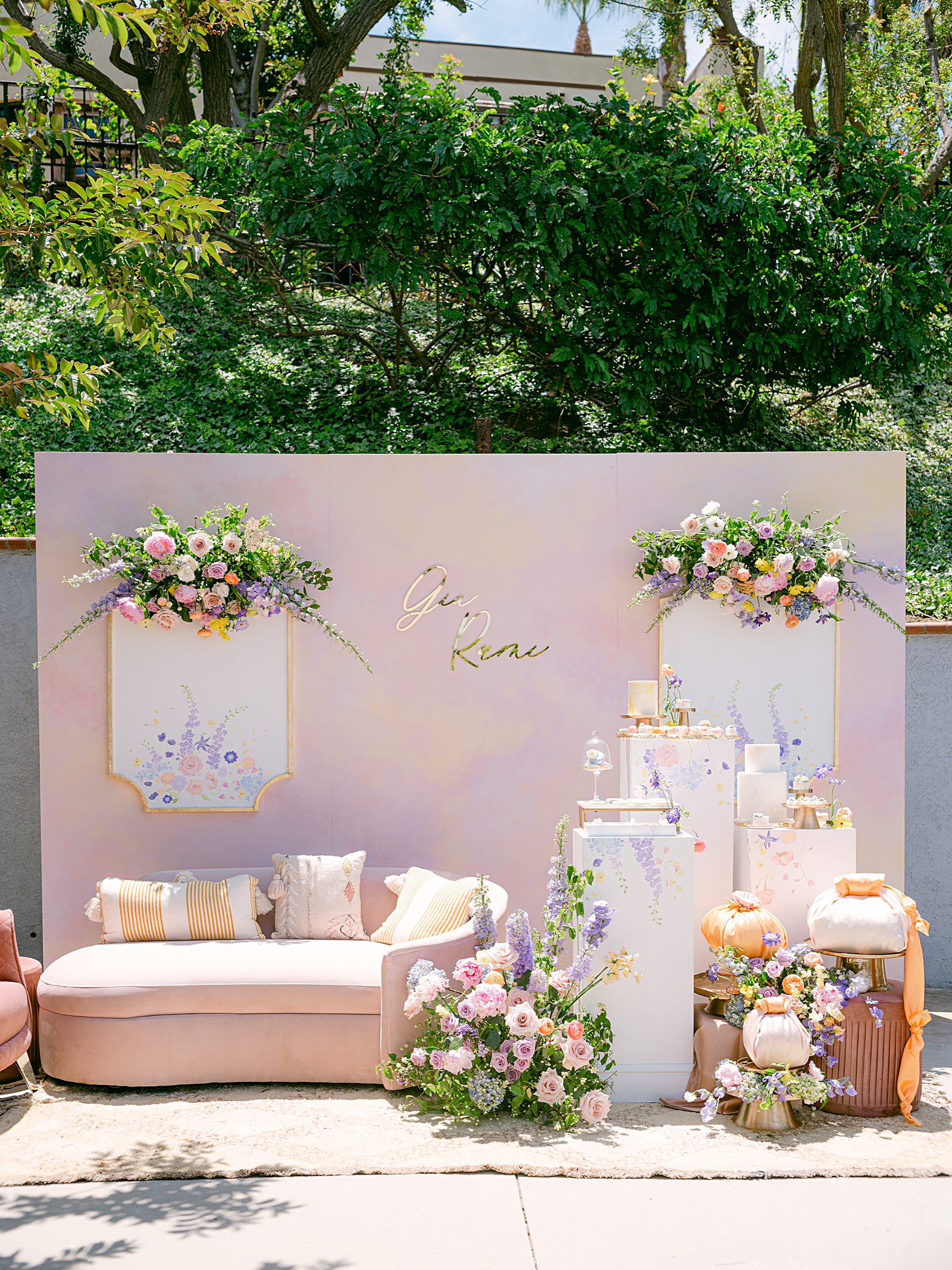 Garden Party Backdrop area