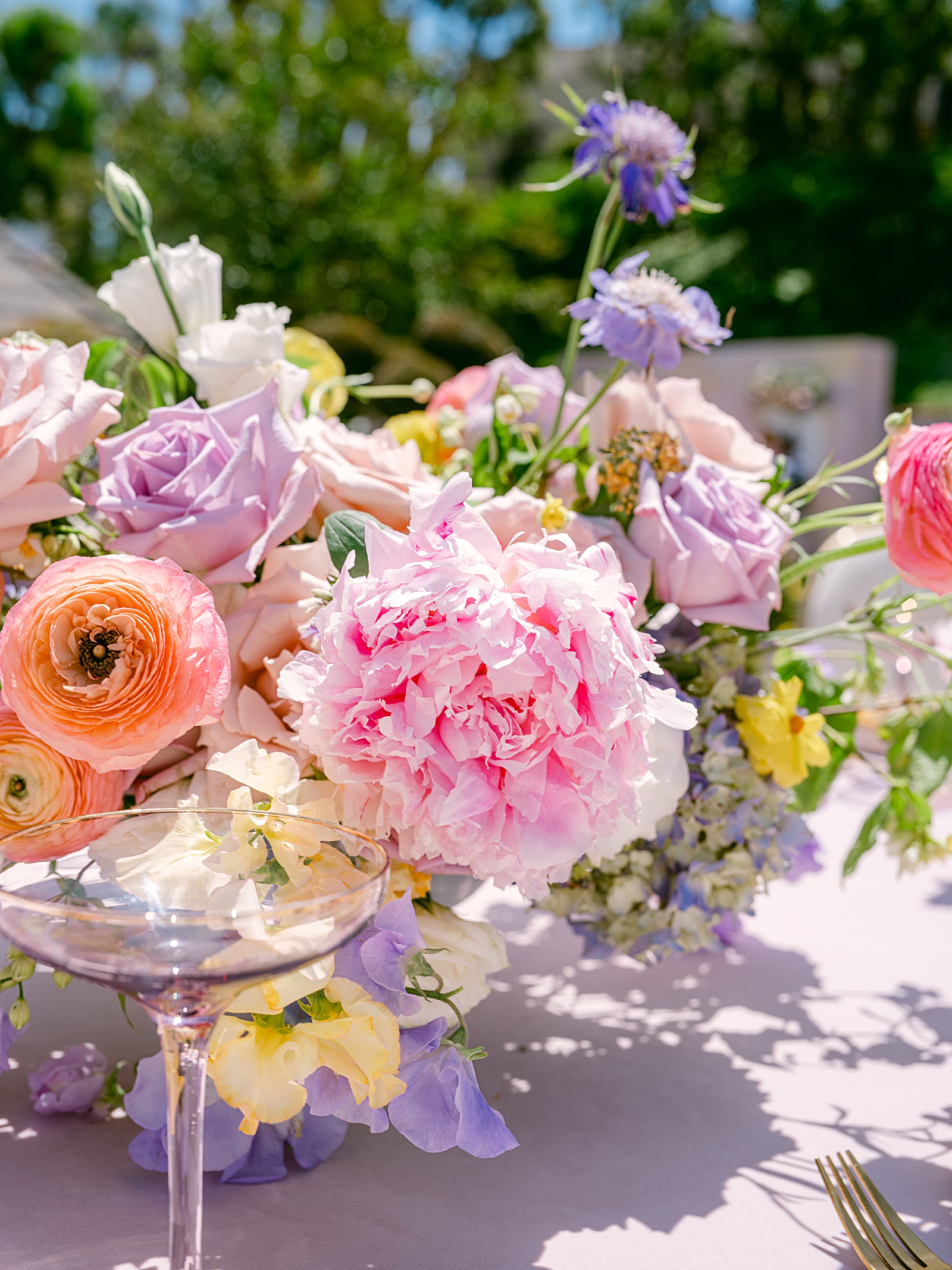 Watercolor inspired tablescape