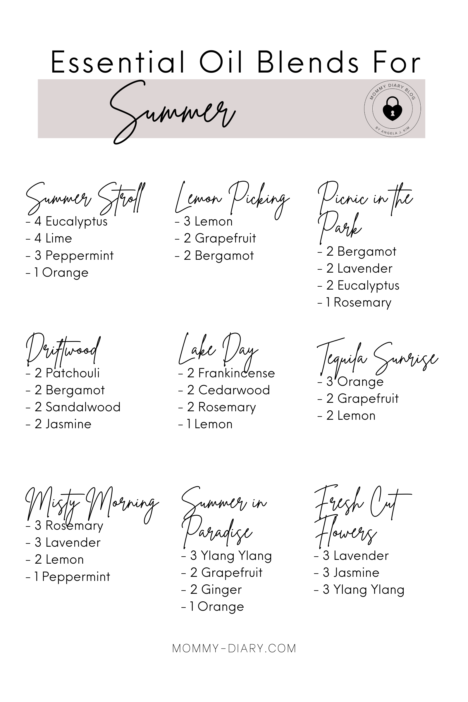 Spring Diffuser Blends