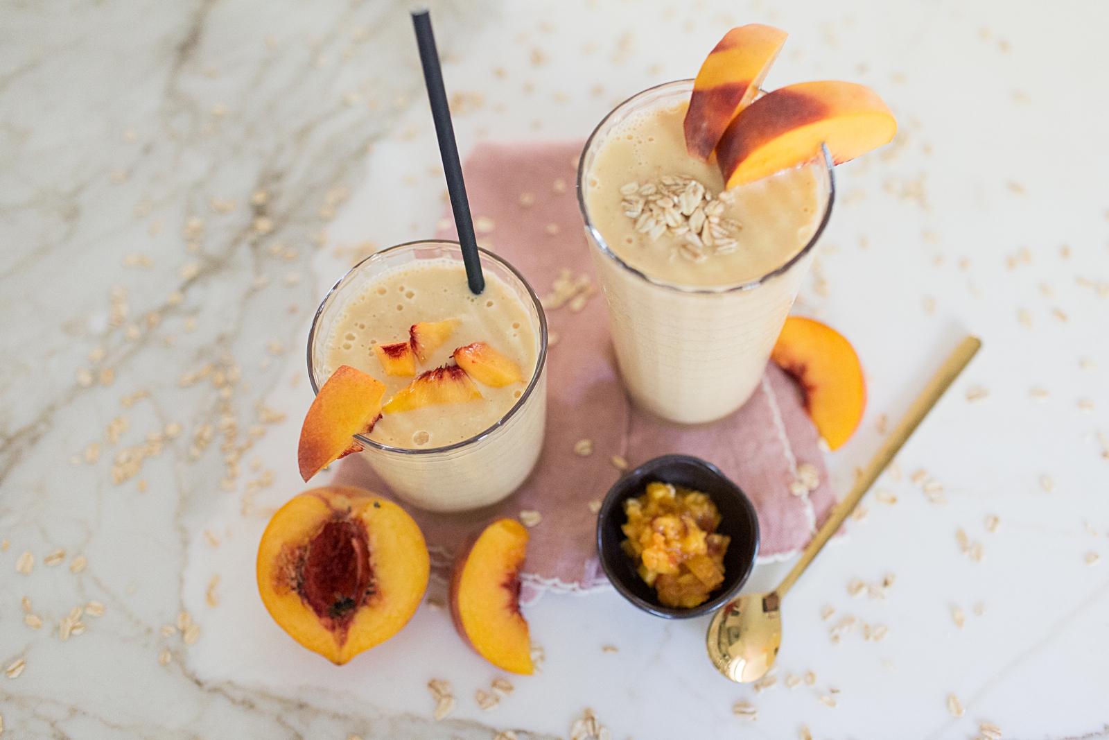 Easy Peach Breakfast Shake