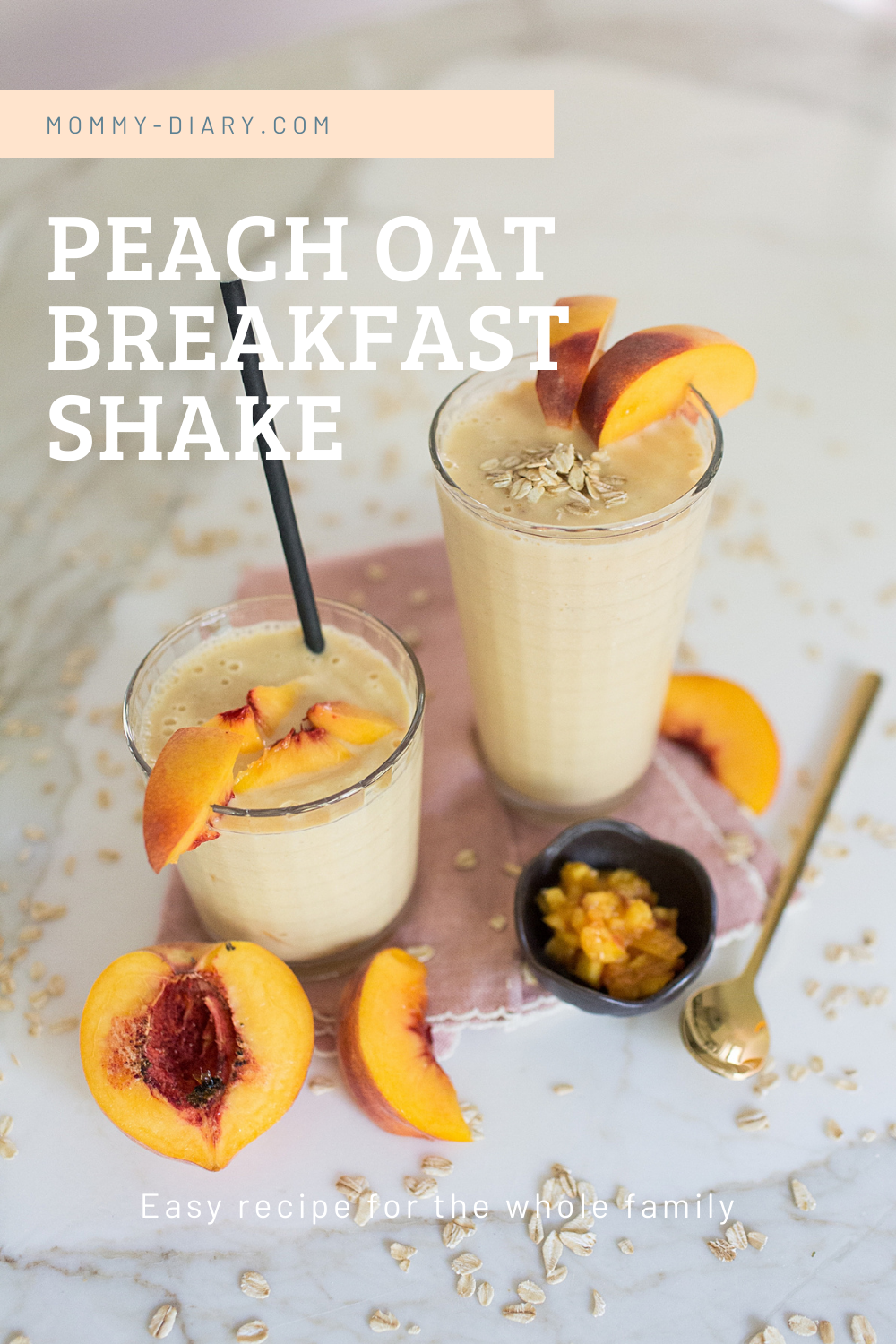Easy Peach Breakfast Shake