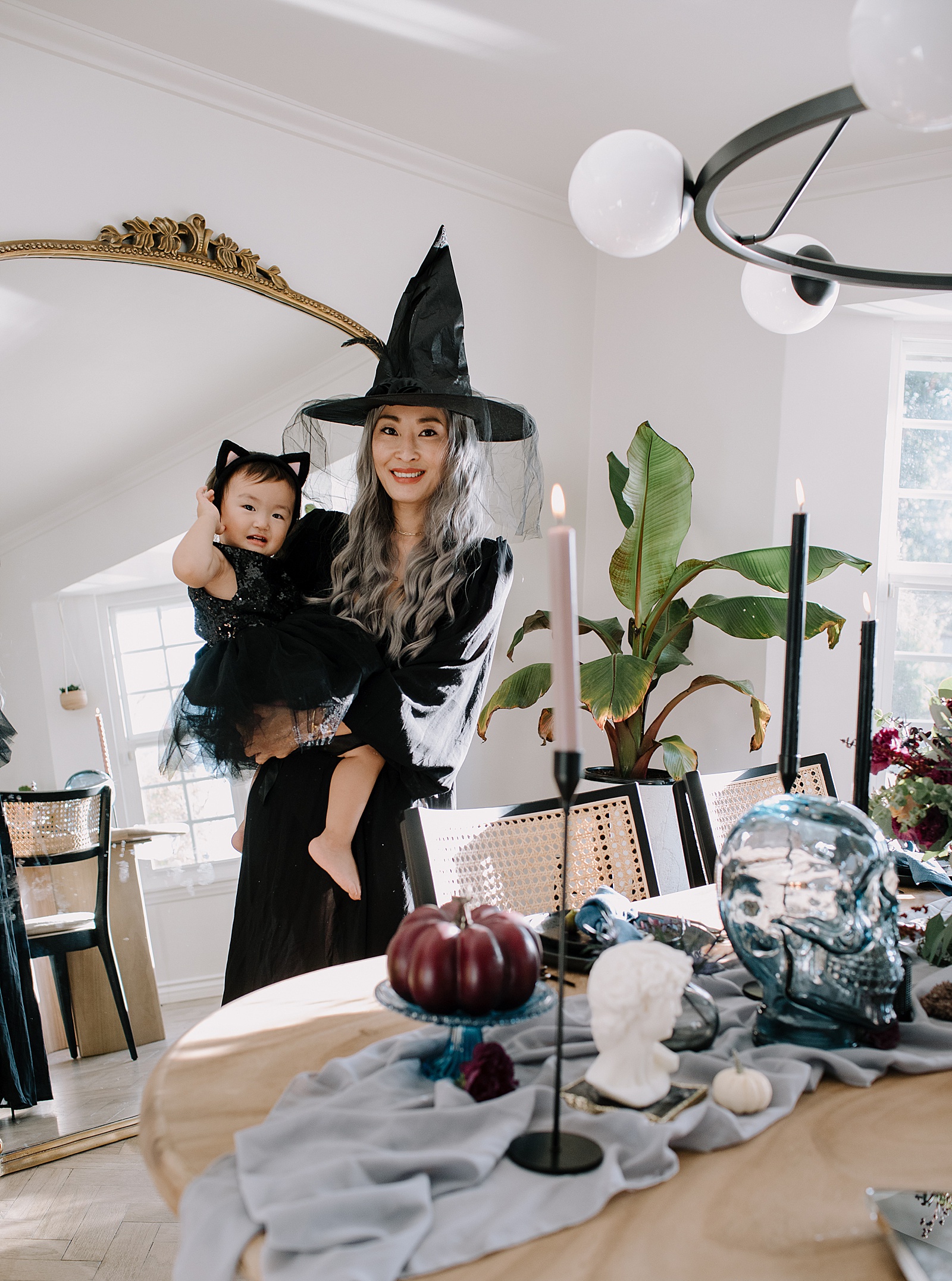 Moody Halloween Tablescape 