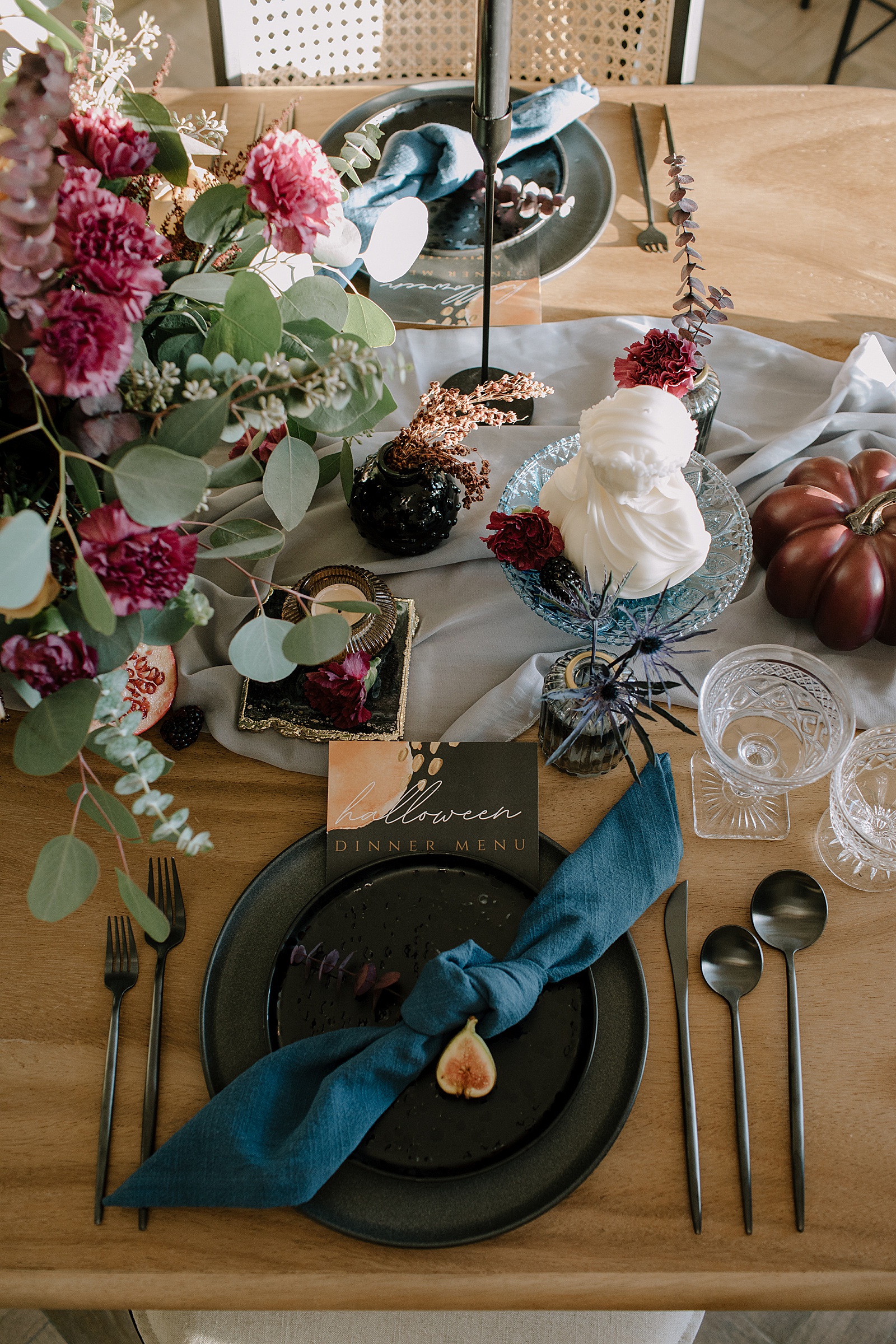 Moody Halloween Tablescape Design