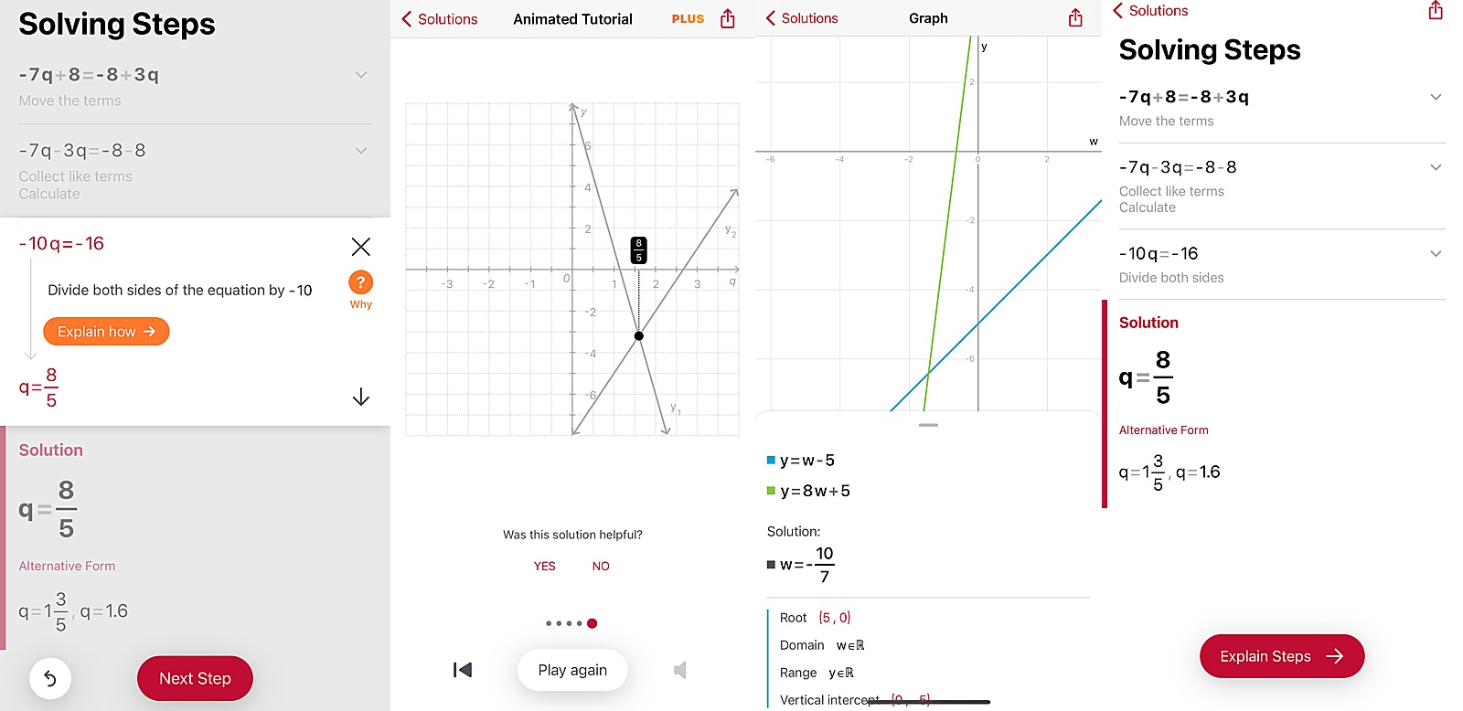 Photomath detailed explanations