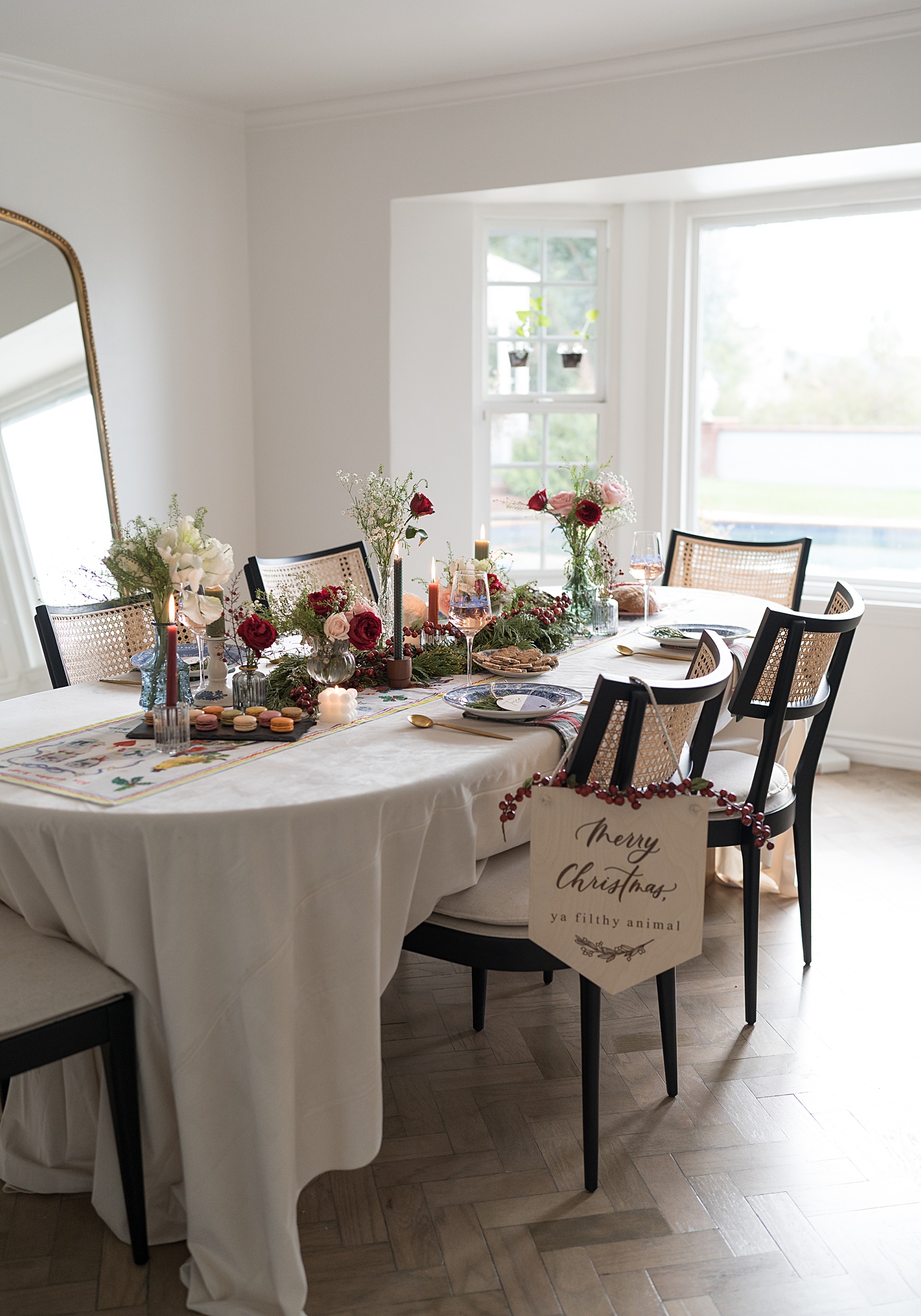 Christmas tablescape