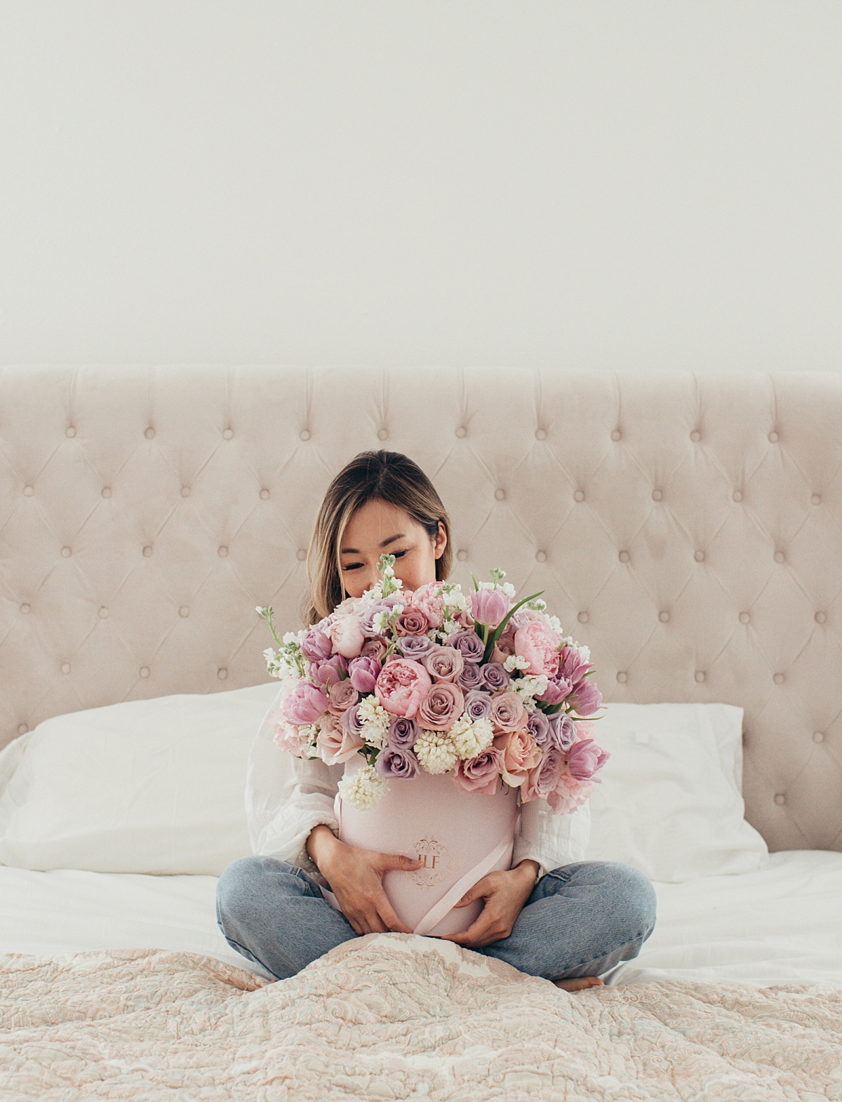 DIY Valentines Day Flower Box Bouquet