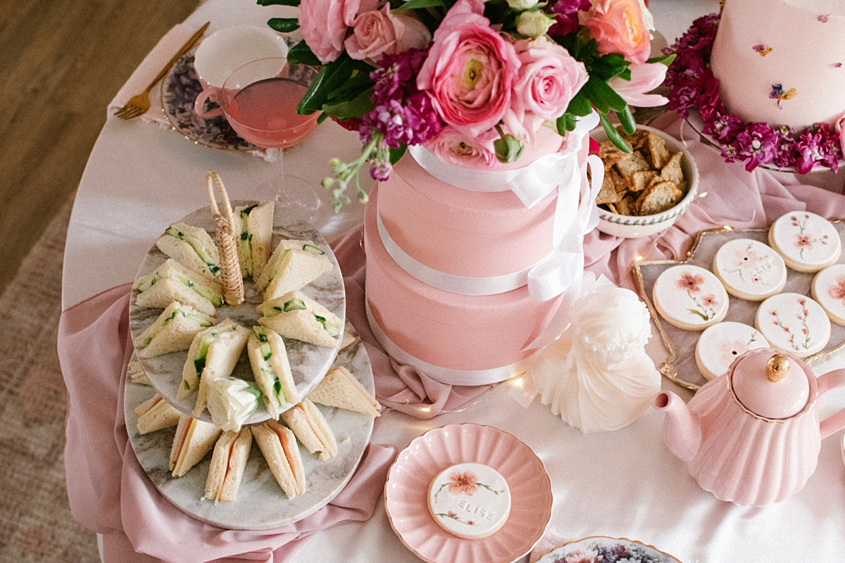 Pink Birthday Party set up